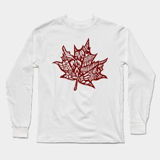 leaf_red Long Sleeve T-Shirt